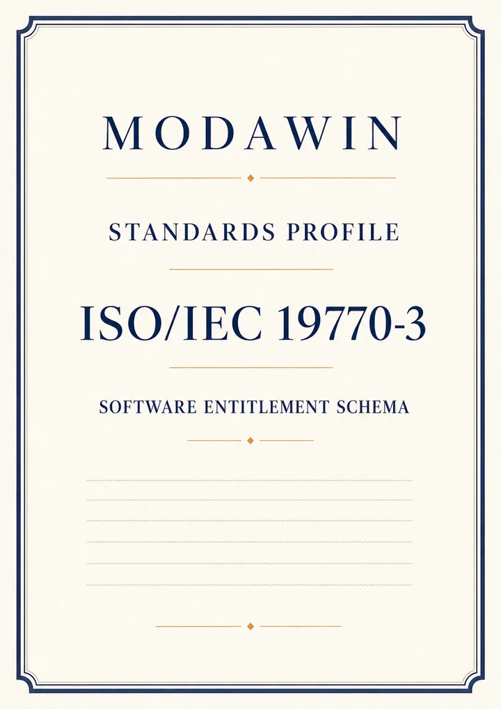 وثيقة معيار ISO/IEC 19770-3 لمدوّن